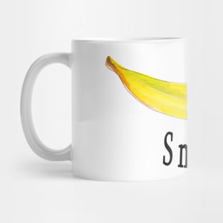 Smile - banana in watercolors Mug